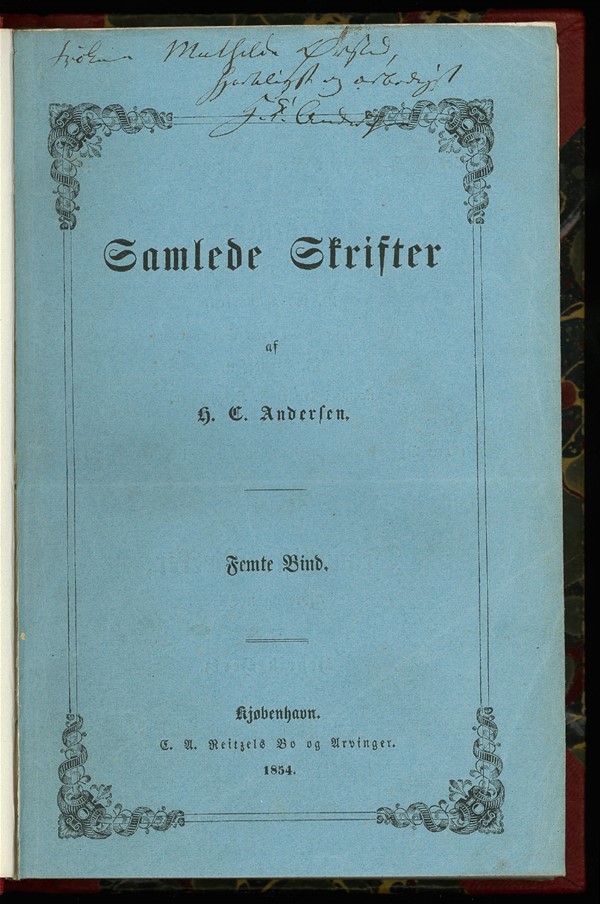 Bog: Samlede skrifter af H.C. Andersen. 5.-6. bind. Kun..., 1854 (Dansk)
